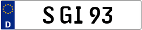 Trailer License Plate